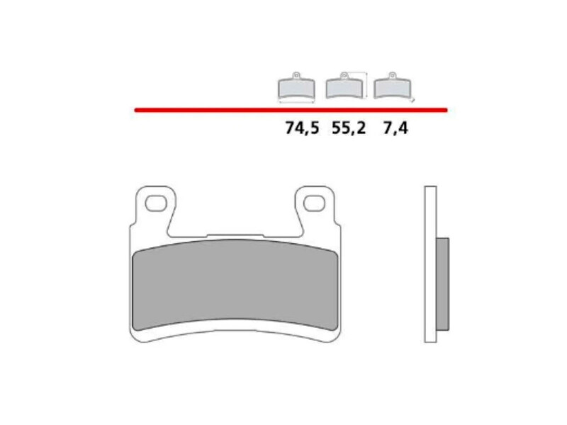 BREMBO UPGRADE Z04 Sintermetall Bremsbeläge - 107A48617