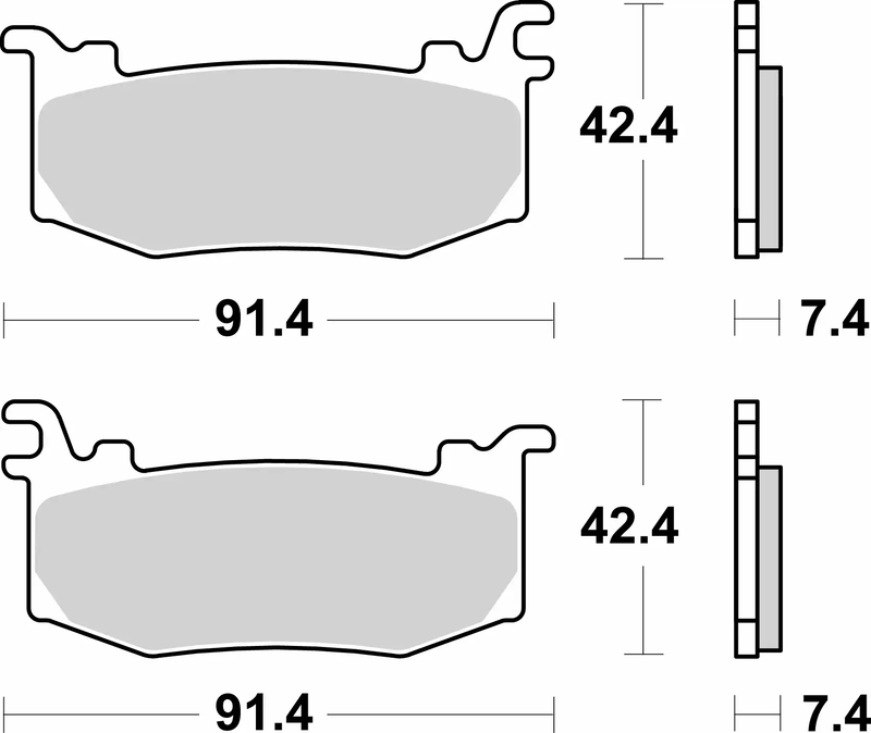 BREMBO Sintermetall Bremsbeläge - 07BB44RC