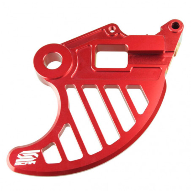 SCAR Bremsscheibenschutz hinten rot