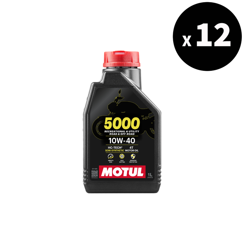 MOTUL 5000 4T Motor Oil - 10W40 - 1L (x12)