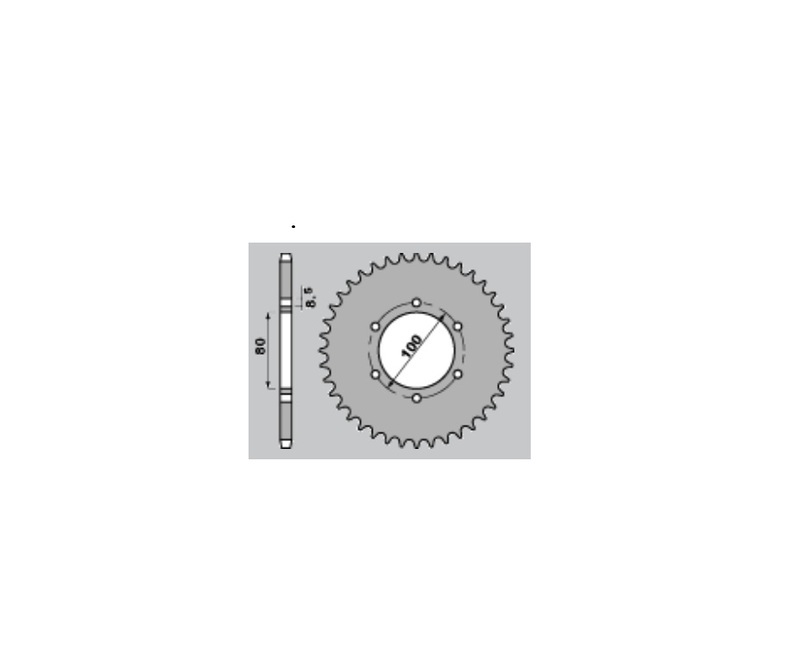 EK/PBR Kettenkit 415 RR - 13/46-124 - Standard Kettenrad Stahl