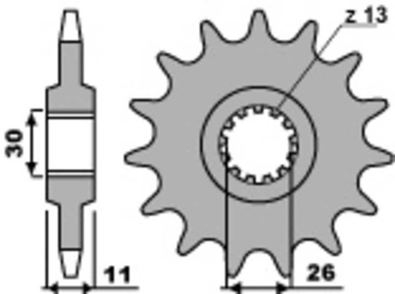 EK/PBR Kettenkit 525 SRX2 - 16/47-126 - Kettenrad Standard Stahl