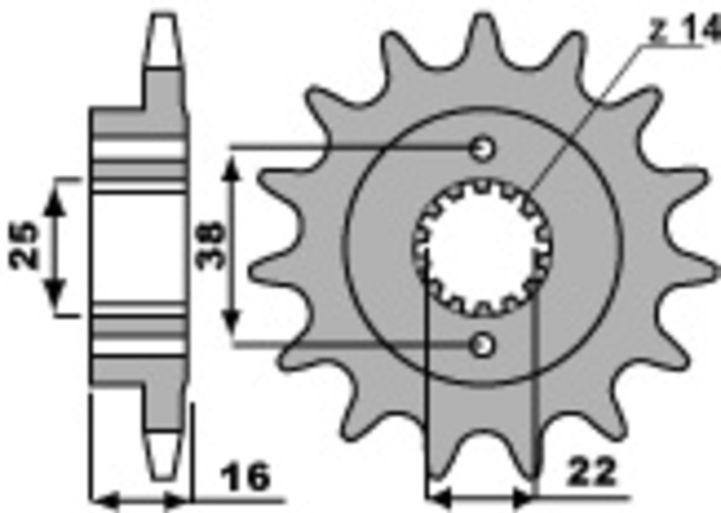 EK/PBR Kettenkit 520 MVXZ2 - 15/40-110 - Kettenrad Standard Stahl