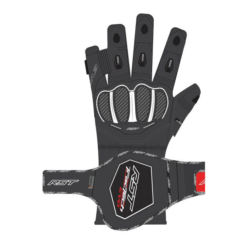 RST TracTech Evo 4 Leder Handschuhe Schwarz Größe S