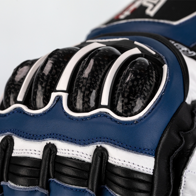 RST TracTech Evo 4 Leder Handschuhe - Blau/Weiß/Schwarz