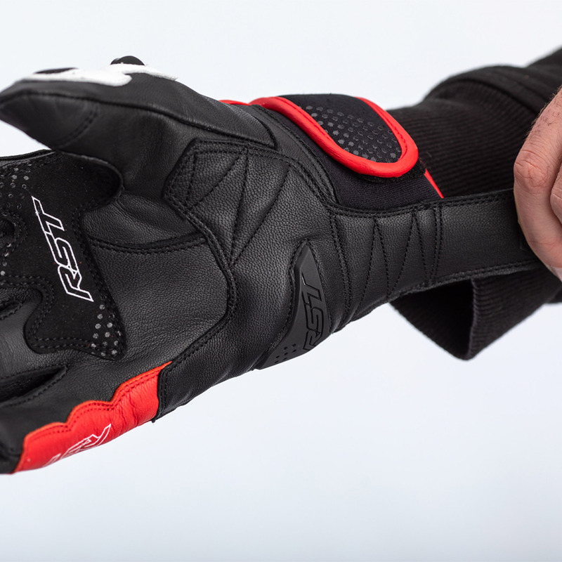 RST Freestyle II Handschuhe Leder Rot Größe S