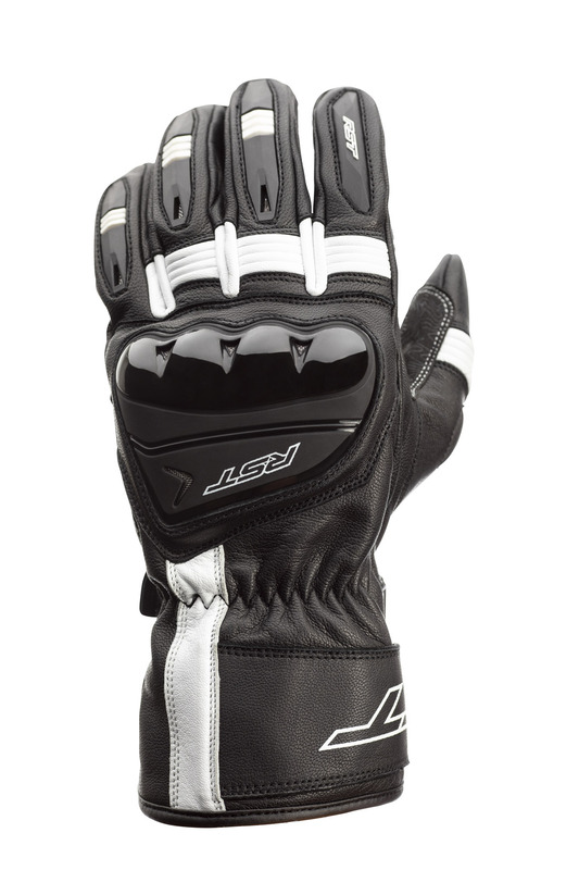 RST Pilot CE Leder Gloves Schwarz/Weiss Größe M