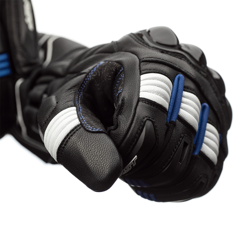 RST Pilot CE Handschuhe - Schwarz/Blau/Weiß Größe 10