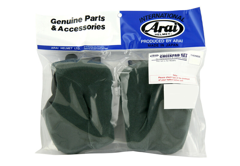 ARAI Dry-Cool FCS Cheek Pads 12mm - Rebel/Chaser-V/Chaser-V PRO Helmets