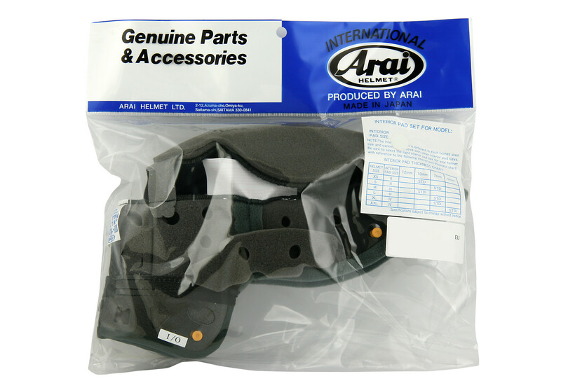 ARAI Dry-Cool Kopfpolster Größe M/L 7mm (Standard Dicken) Rebel/Chaser-V/Chaser-V PRO Helme