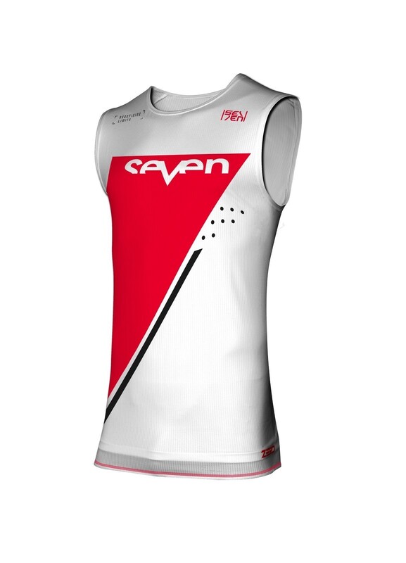 SEVEN Zero Echelon Übertrikot - Weiß/Rot