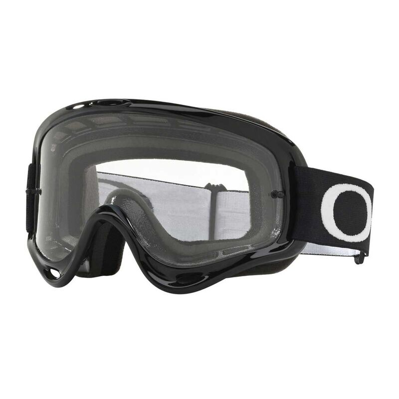 OAKLEY O Frame XS MX Goggle Jet Brille Schwarz + Klares Glas
