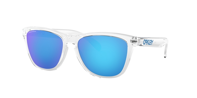 OAKLEY Frogskins Sonnenbrille - Prizm Sapphire Gläser, Gestell glasklar