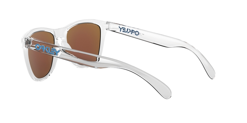 OAKLEY Frogskins Sonnenbrille - Prizm Sapphire Gläser, Gestell glasklar