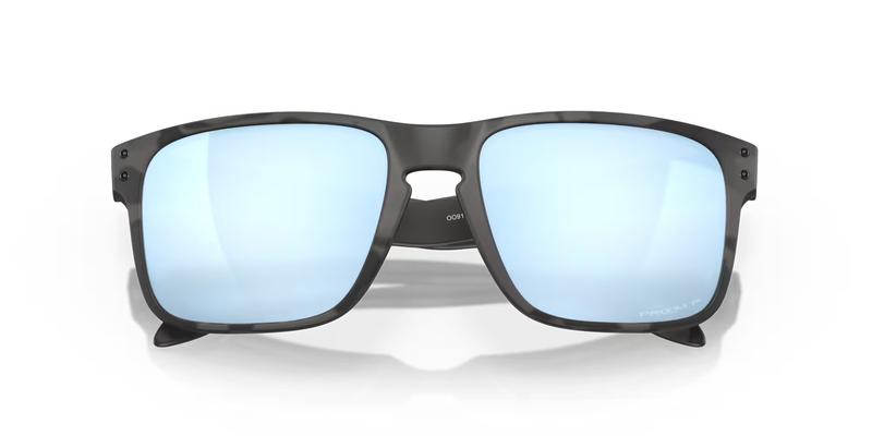 OAKLEY Holbrook Sonnenbrille Matte Black Camo - Prizm Deep Water Polarized Gläser
