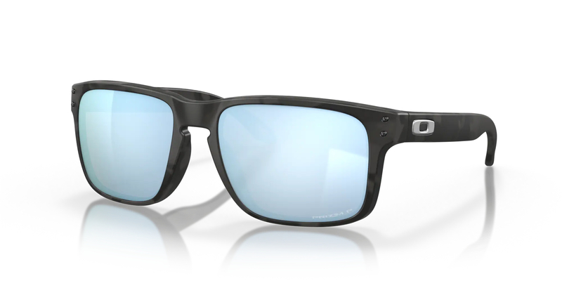OAKLEY Holbrook Sonnenbrille Matte Black Camo - Prizm Deep Water Polarized Gläser