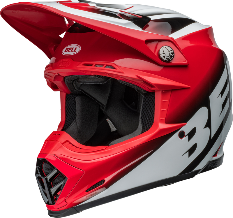 BELL Moto-9S Flex Helm - Rail Gloss Red/White