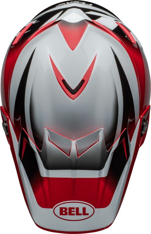 BELL Moto-9S Flex Helm - Rail Gloss Red/White