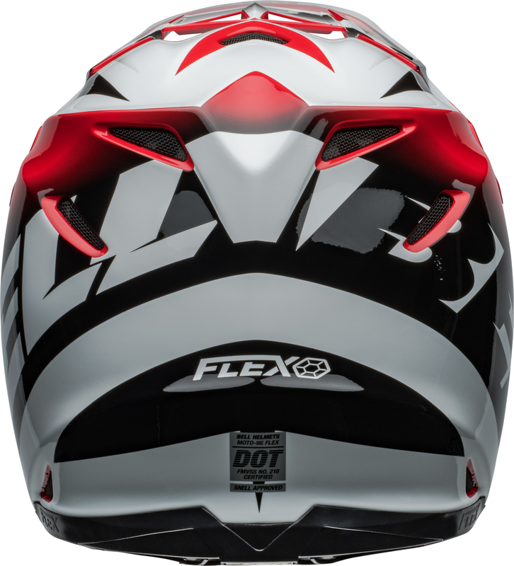 BELL Moto-9S Flex Helm - Rail Gloss Red/White