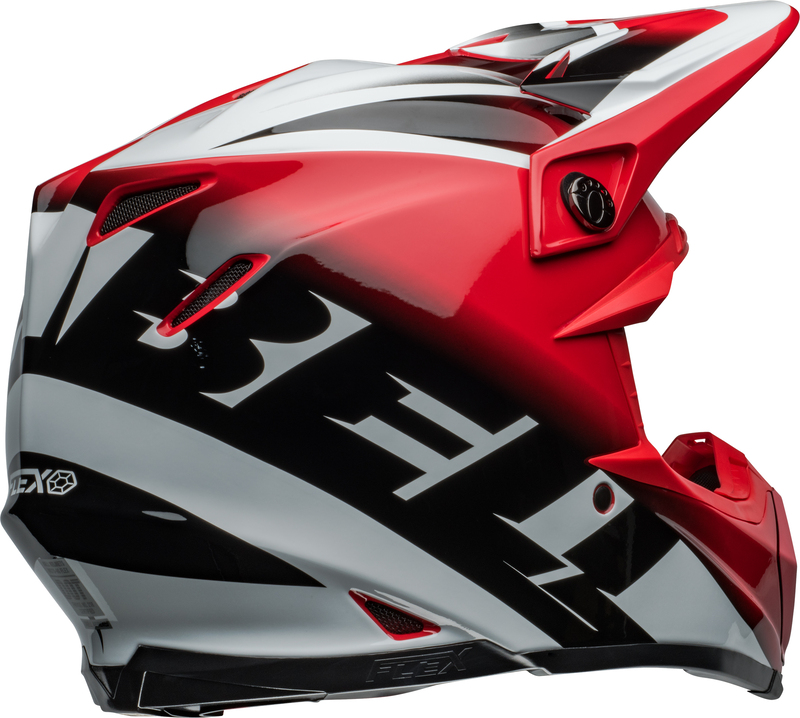 BELL Moto-9S Flex Helm - Rail Gloss Red/White