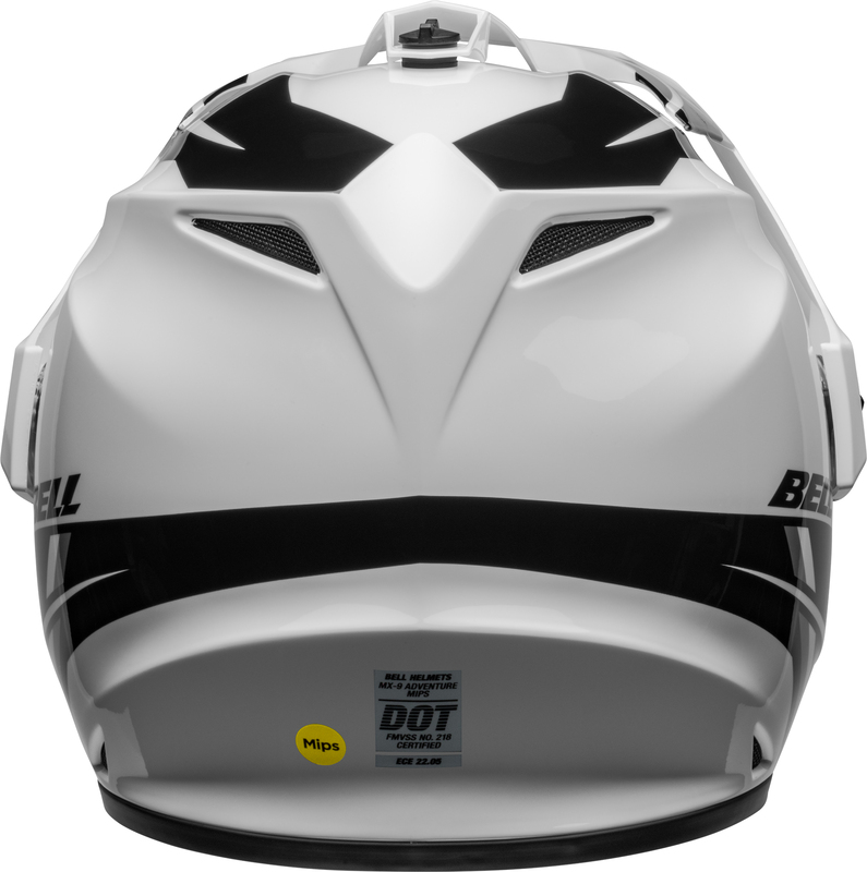 BELL MX-9 Adventure MIPS Helm - Alpine Gloss White/Black