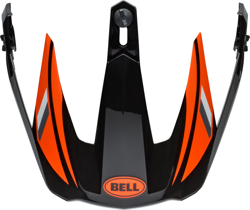 BELL MX-9 Adventure Mips Helmschirm - Alpine Gloss Black/Orange
