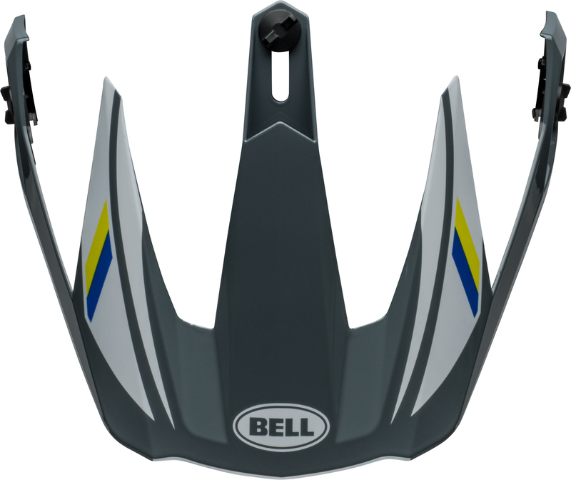 BELL MX-9 Adventure Mips Helmschirm - Alpine Gloss Gray/Blue