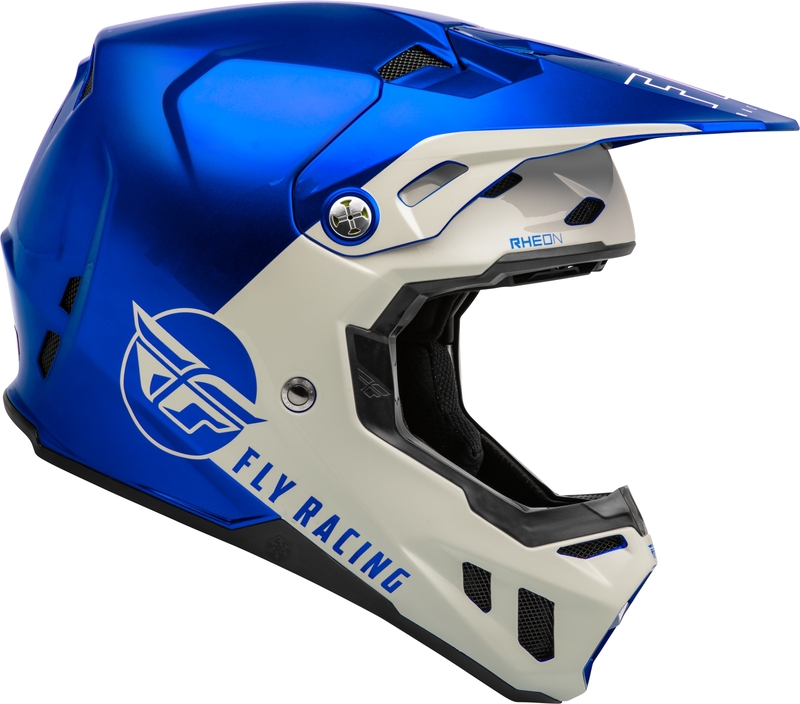 FLY RACING Formula CC Centrum Helm Metallic Blau/Light Grau