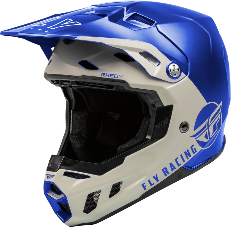 FLY RACING Formula CC Centrum Helm Metallic Blau/Light Grau