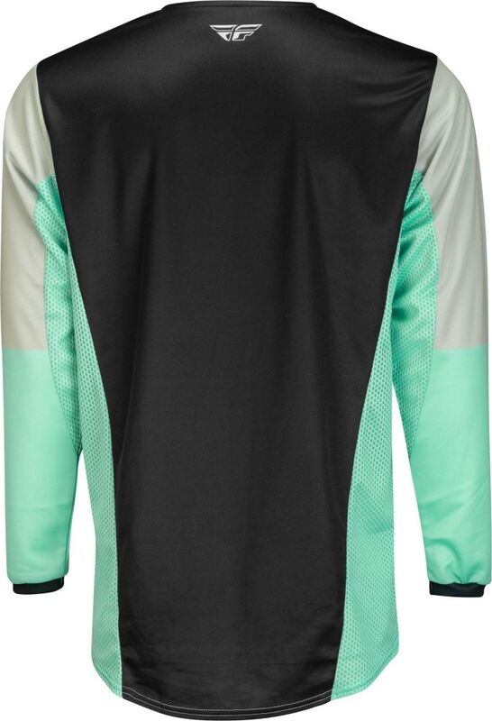 FLY RACING Kinetic Jet Jersey Black/Mint/Grey Sm