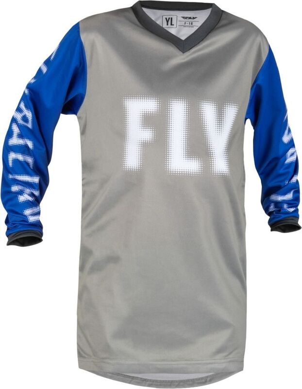 FLY RACING F-16 Jugend-Jersey - Grau/Blau