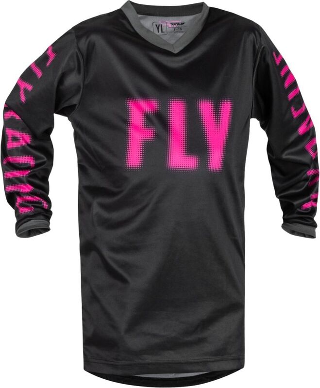 FLY RACING F-16 Jugend-Jersey - Schwarz/Rosa