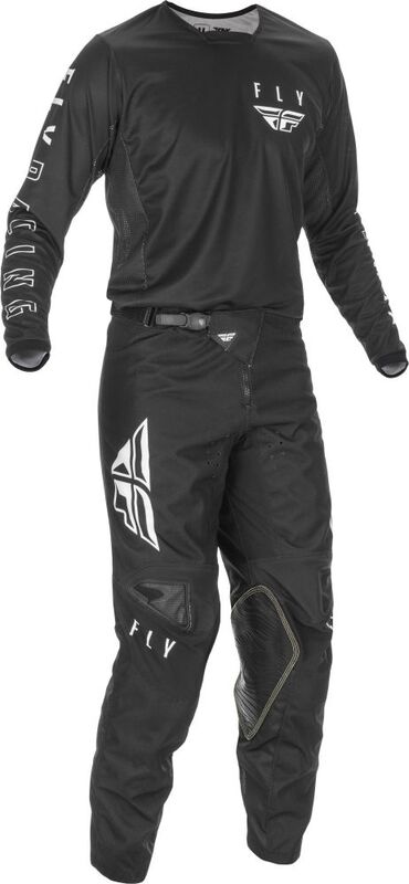 FLY RACING Youth Kinetic K121 Pants Black/White Sz 26