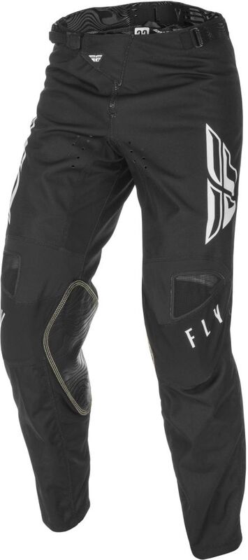 FLY RACING Youth Kinetic K121 Pants Black/White Sz 26