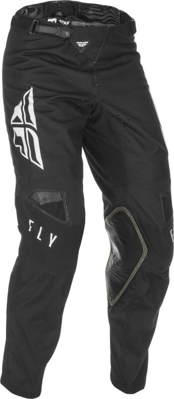 FLY RACING Youth Kinetic K121 Pants Black/White Sz 26