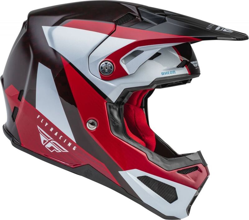 FLY RACING Formula Carbon Prime Helmet Red/White/Red Carbon XL