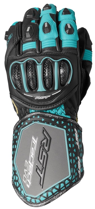 RST TracTech Evo 4 CE Damen Handschuhe - Schwarz/Aqua/Grau