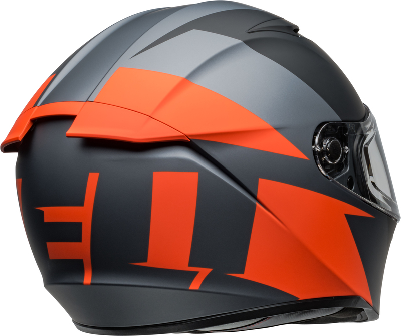 BELL Lithium Helm - Shear Matte Gray/Orange