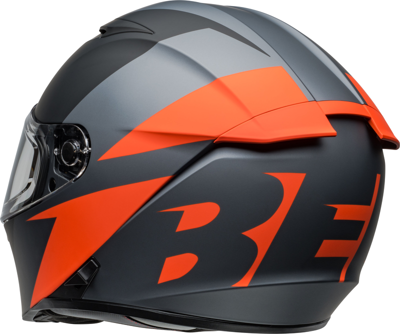 BELL Lithium Helm - Shear Matte Gray/Orange