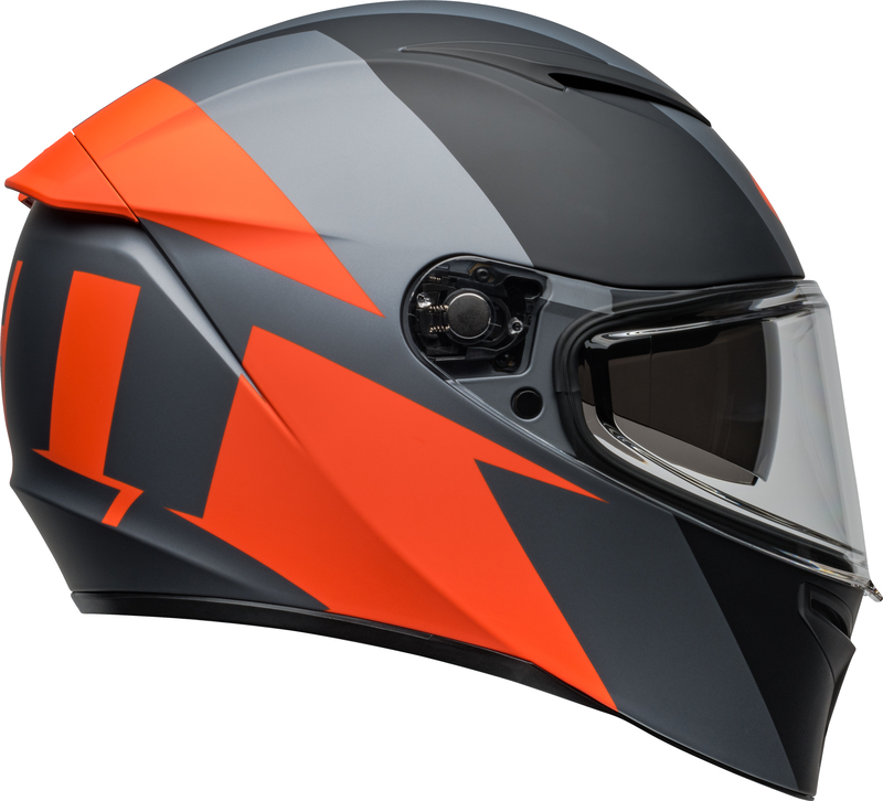 BELL Lithium Helm - Shear Matte Gray/Orange