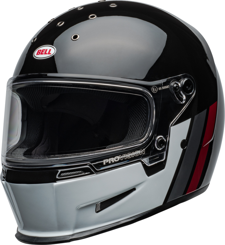 BELL Eliminator Helm - GT Gloss Black/White