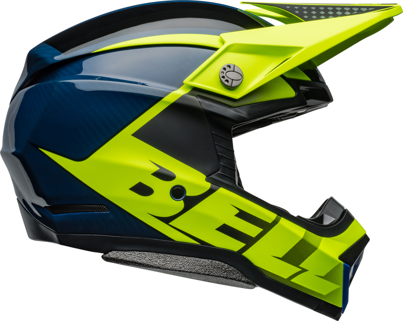 BELL Moto-10 Spherical Helm - Sliced Matte/Gloss Retina/Blue