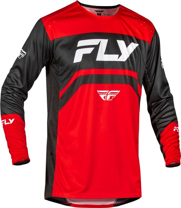 FLY RACING Rayce Fahrrad-Jersey - Rot/Schwarz/Weiß