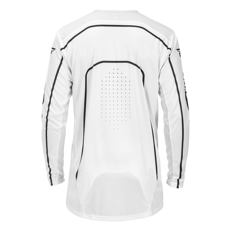 FLY RACING Rayce MTB Jugend Jersey - Weiß/Schwarz