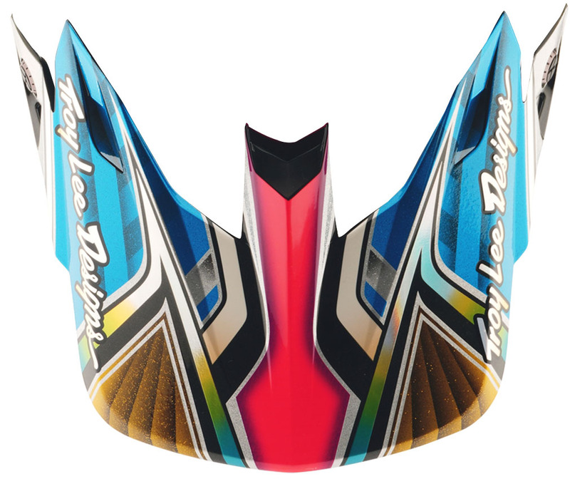 TROY LEE DESIGNS SE5 Carbon Lowrider Helmschirm - Silber