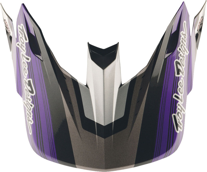 TROY LEE DESIGNS SE5 Carbon Stripes Helmschirm - Schwarz/Lila