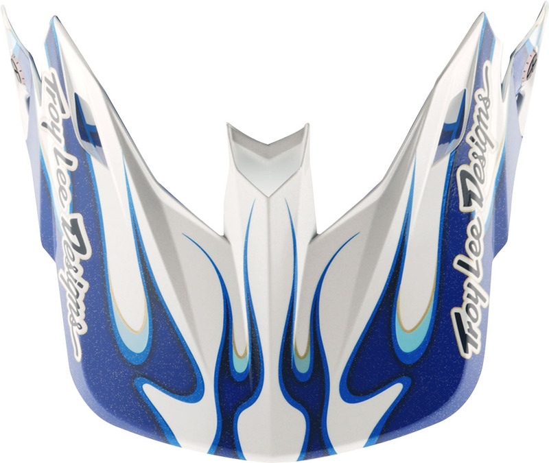 TROY LEE DESIGNS SE5 Composite Helmschirm Torched - Blau