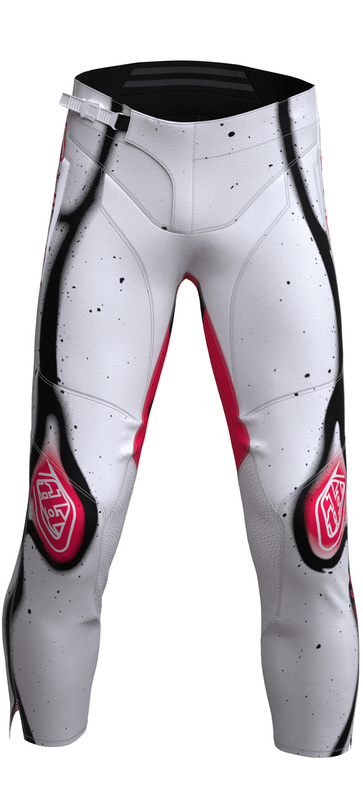 TROY LEE DESIGNS GP Pro Membran Jugendhose – Weiß/Neonrot