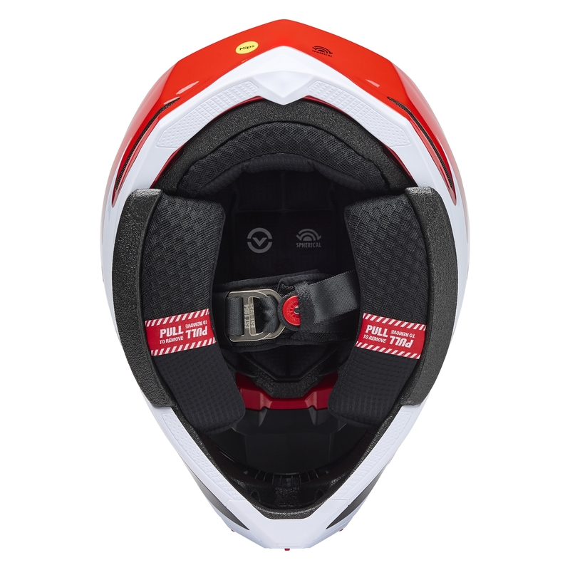 BELL Moto-10 Spherical Helm - Fluid Black/Red