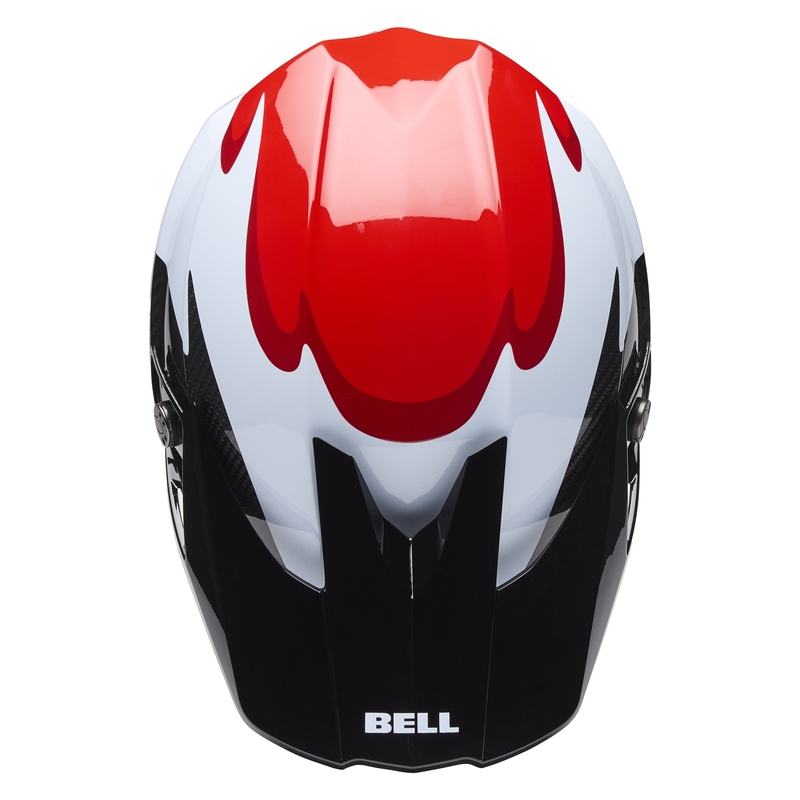 BELL Moto-10 Spherical Helm - Fluid Black/Red